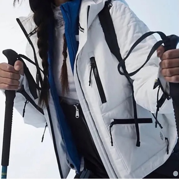 Free People Movement Quilted Ski Sm Blue Hooded Waterproof Primaloft Insulated - Picture 3 of 9